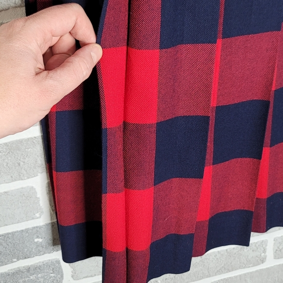 David Brooks Ltd Plaid 100% Wool Vintage Made in USA Women's Skirt Size 8P - Picture 5 of 7